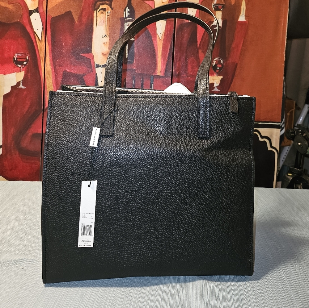 Marc Jacobs Black Textured Tote - Picture 2 of 10